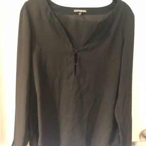 Black V-Neck Tunic